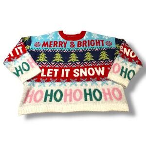 33 Degrees Merry & Bright Christmas Sweater 3X
